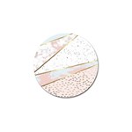 Collage,white marble,gold,silver,black,white,hand drawn, modern,trendy,contemporary,pattern Golf Ball Marker Front