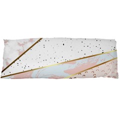 Collage,white Marble,gold,silver,black,white,hand Drawn, Modern,trendy,contemporary,pattern Body Pillow Case Dakimakura (two Sides) by NouveauDesign