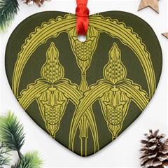 Art Nouveau Green Ornament (heart) by NouveauDesign