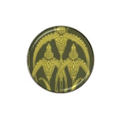 Art Nouveau Green Hat Clip Ball Marker (4 Pack) by NouveauDesign