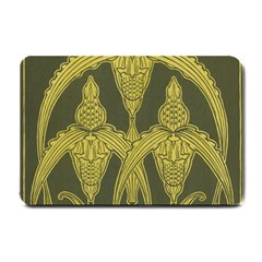 Art Nouveau Green Small Doormat  by NouveauDesign