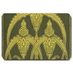 Art nouveau green Large Doormat  30 x20  Door Mat