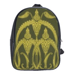 Art Nouveau Green School Bag (large) by NouveauDesign