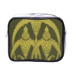 Art Nouveau Green Mini Toiletries Bags by NouveauDesign