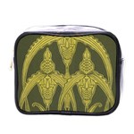 Art nouveau green Mini Toiletries Bags Front