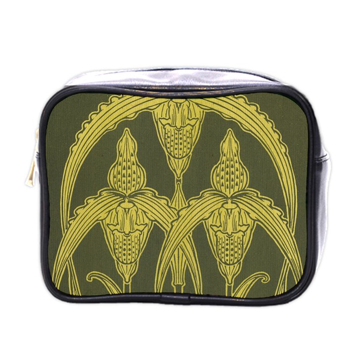 Art nouveau green Mini Toiletries Bags