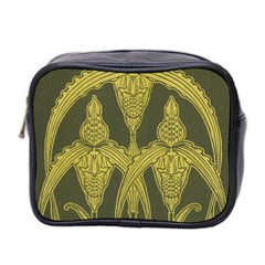 Art Nouveau Green Mini Toiletries Bag 2-side by NouveauDesign