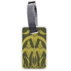 Art Nouveau Green Luggage Tags (one Side)  by NouveauDesign