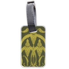 Art Nouveau Green Luggage Tags (two Sides) by NouveauDesign