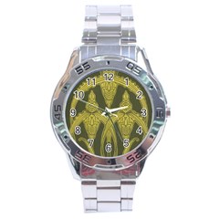 Art Nouveau Green Stainless Steel Analogue Watch by NouveauDesign