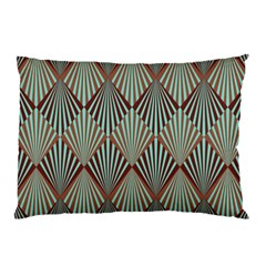 Art Deco Teal Brown Pillow Case by NouveauDesign