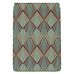 Art Deco Teal Brown Flap Covers (l)  by NouveauDesign