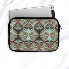 Art Deco Teal Brown Apple Ipad Mini Zipper Cases by NouveauDesign