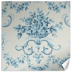 Blue Vintage Floral  Canvas 20  X 20   by NouveauDesign