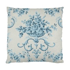 Blue Vintage Floral  Standard Cushion Case (two Sides) by NouveauDesign