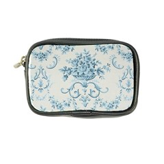 Blue Vintage Floral  Coin Purse by NouveauDesign