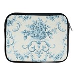 Blue Vintage Floral  Apple iPad 2/3/4 Zipper Cases Front