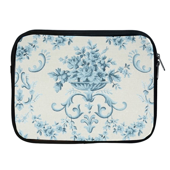 Blue Vintage Floral  Apple iPad 2/3/4 Zipper Cases