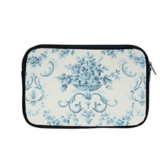 Blue Vintage Floral  Apple Macbook Pro 13  Zipper Case by NouveauDesign