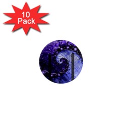 Beautiful Violet Spiral For Nocturne Of Scorpio 1  Mini Magnet (10 Pack)  by jayaprime