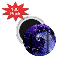 Beautiful Violet Spiral For Nocturne Of Scorpio 1 75  Magnets (100 Pack)  by jayaprime