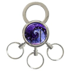 Beautiful Violet Spiral For Nocturne Of Scorpio 3-ring Key Chains by jayaprime