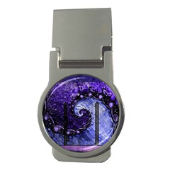 Beautiful Violet Spiral For Nocturne Of Scorpio Money Clips (round)  by jayaprime