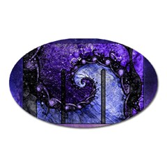 Beautiful Violet Spiral For Nocturne Of Scorpio Oval Magnet by jayaprime