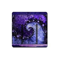 Beautiful Violet Spiral For Nocturne Of Scorpio Square Magnet by jayaprime