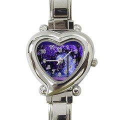 Beautiful Violet Spiral For Nocturne Of Scorpio Heart Italian Charm Watch by jayaprime