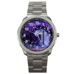 Beautiful Violet Spiral For Nocturne Of Scorpio Sport Metal Watch Front