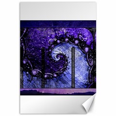 Beautiful Violet Spiral For Nocturne Of Scorpio Canvas 12  X 18   by jayaprime