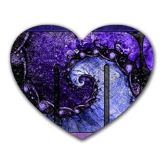 Beautiful Violet Spiral For Nocturne Of Scorpio Heart Mousepads