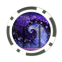 Beautiful Violet Spiral For Nocturne Of Scorpio Poker Chip Card Guard (10 Pack) by jayaprime