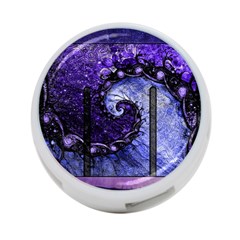 Beautiful Violet Spiral For Nocturne Of Scorpio 4-port Usb Hub (two Sides)  by jayaprime