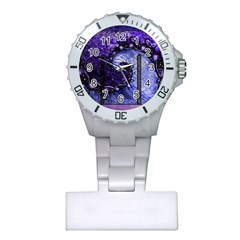 Beautiful Violet Spiral For Nocturne Of Scorpio Plastic Nurses Watch by jayaprime