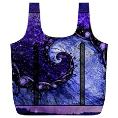 Beautiful Violet Spiral For Nocturne Of Scorpio Full Print Recycle Bags (l)  by jayaprime