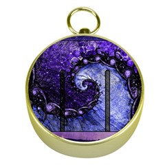 Beautiful Violet Spiral For Nocturne Of Scorpio Gold Compasses by jayaprime