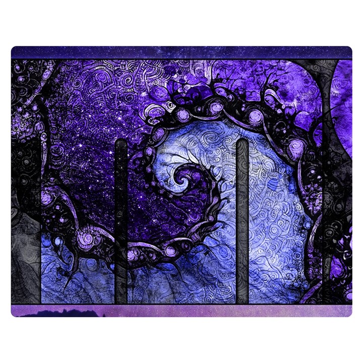 Beautiful Violet Spiral For Nocturne Of Scorpio Double Sided Flano Blanket (Medium) 