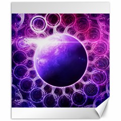 Beautiful Violet Nasa Deep Dream Fractal Mandala Canvas 8  X 10  by jayaprime