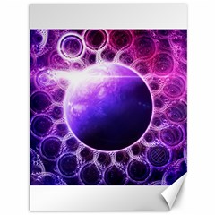 Beautiful Violet Nasa Deep Dream Fractal Mandala Canvas 36  X 48   by jayaprime