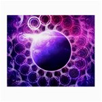 Beautiful Violet NASA Deep Dream Fractal Mandala Small Glasses Cloth (2-Side) Front