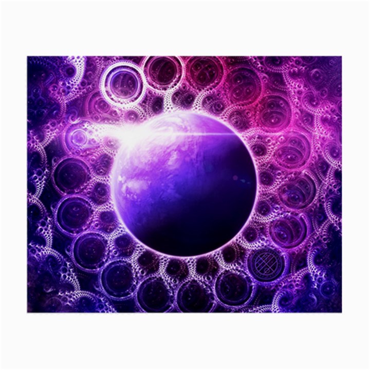 Beautiful Violet NASA Deep Dream Fractal Mandala Small Glasses Cloth (2-Side)