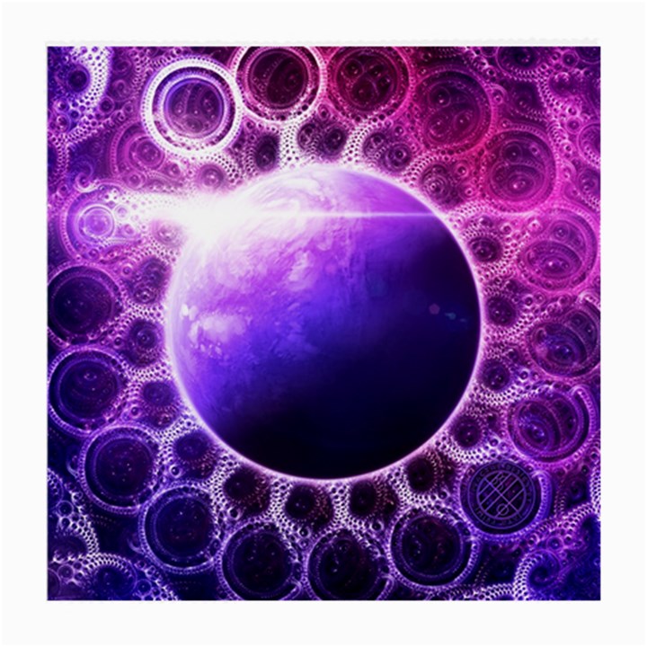 Beautiful Violet NASA Deep Dream Fractal Mandala Medium Glasses Cloth