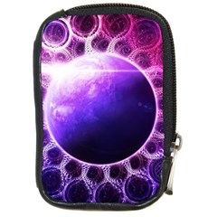 Beautiful Violet Nasa Deep Dream Fractal Mandala Compact Camera Cases by jayaprime