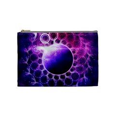 Beautiful Violet Nasa Deep Dream Fractal Mandala Cosmetic Bag (medium)  by jayaprime