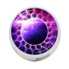 Beautiful Violet Nasa Deep Dream Fractal Mandala 4-port Usb Hub (one Side) by jayaprime