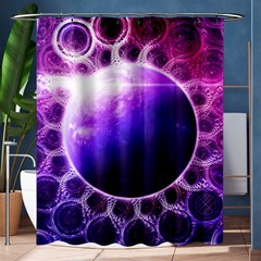 Beautiful Violet Nasa Deep Dream Fractal Mandala Shower Curtain 60  X 72  (medium)  by jayaprime