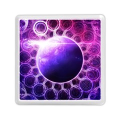 Beautiful Violet Nasa Deep Dream Fractal Mandala Memory Card Reader (square)  by jayaprime