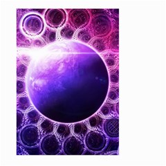 Beautiful Violet Nasa Deep Dream Fractal Mandala Large Garden Flag (two Sides) by jayaprime